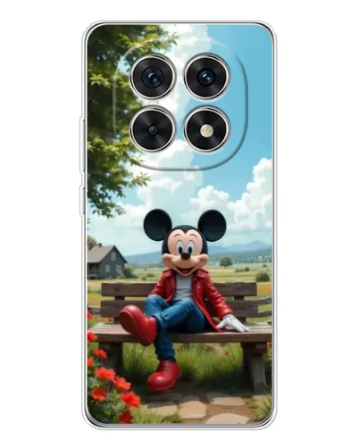 Чехол для Xiaomi Redmi Note 15 5G с картинкой «Микки на скамейке»