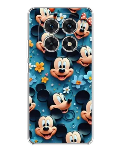 Чехол для Xiaomi Redmi Note 15 5G с картинкой «Паттерн Микки и Минни»