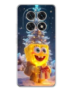 Чехол для Xiaomi Redmi Note 15 5G с картинкой «Рождественский Спанч Боб»