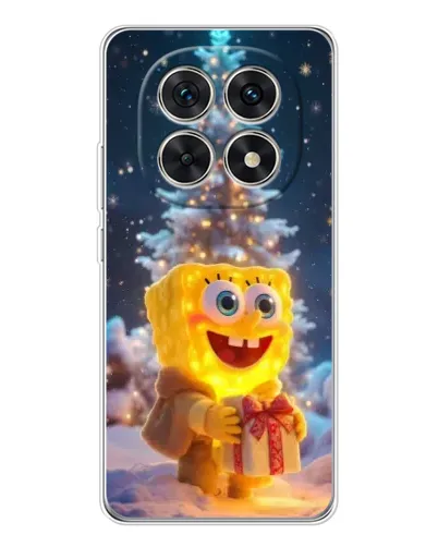 Чехол для Xiaomi Redmi Note 15 5G с картинкой «Рождественский Спанч Боб»