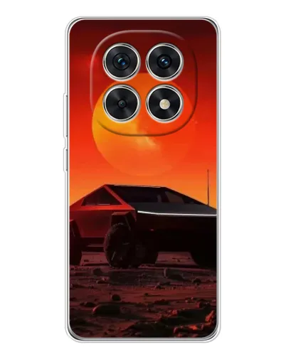 Чехол для Xiaomi Redmi Note 15 5G с картинкой «Cybertruck на Марсе»