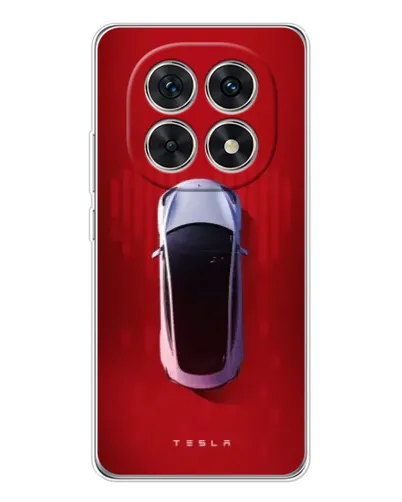 Чехол для Xiaomi Redmi Note 15 5G с картинкой «Tesla Top View»