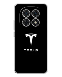Чехол для Xiaomi Redmi Note 15 5G с картинкой «Tesla White Logo»