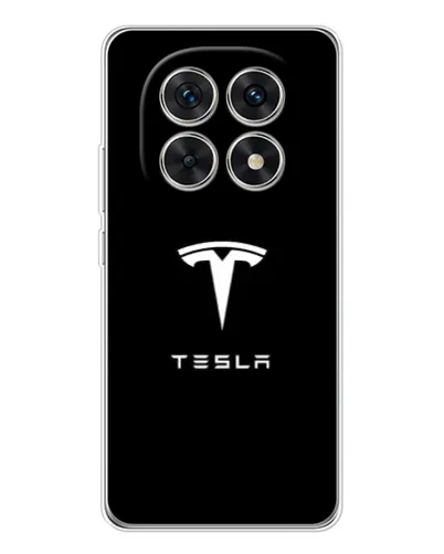 Чехол для Xiaomi Redmi Note 15 5G с картинкой «Tesla White Logo»