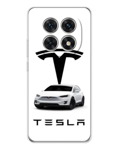 Чехол для Xiaomi Redmi Note 15 5G с картинкой «Tesla White Style»