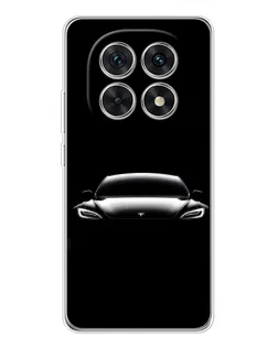 Чехол для Xiaomi Redmi Note 15 5G с картинкой «Фары Tesla Night»