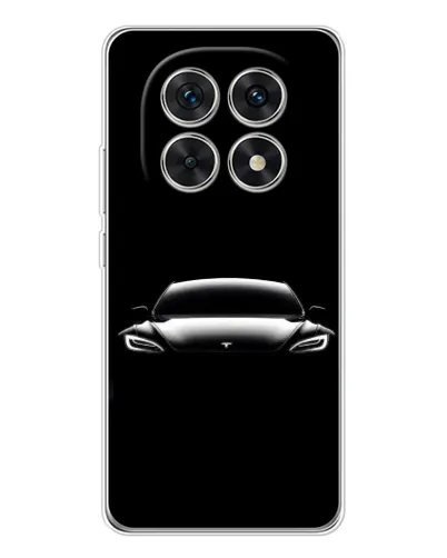 Чехол для Xiaomi Redmi Note 15 5G с картинкой «Фары Tesla Night»