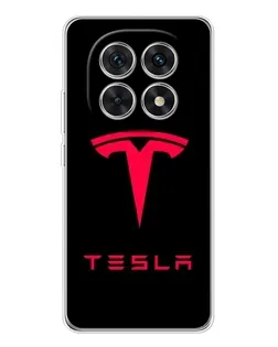 Чехол для Xiaomi Redmi Note 15 5G с картинкой «Tesla Red Logo»