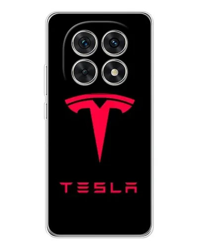 Чехол для Xiaomi Redmi Note 15 5G с картинкой «Tesla Red Logo»