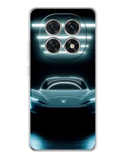 Чехол для Xiaomi Redmi Note 15 5G с картинкой «Tesla в неоне»