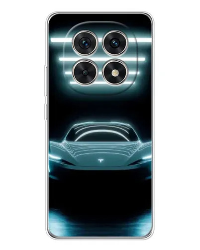 Чехол для Xiaomi Redmi Note 15 5G с картинкой «Tesla в неоне»