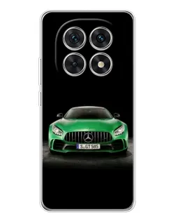 Чехол для Xiaomi Redmi Note 15 5G с картинкой «Mercedes — неоновый лого»