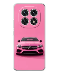 Чехол для Xiaomi Redmi Note 15 5G с картинкой «Розовый Mercedes AMG»