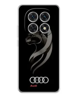Чехол для Xiaomi Redmi Note 15 5G с картинкой «Графика — пантера и Audi»