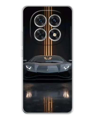 Чехол для Xiaomi Redmi Note 15 5G с картинкой «Lamborghini золотые линии»