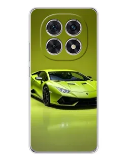 Чехол для Xiaomi Redmi Note 15 5G с картинкой «Салатовый Lamborghini Huracan»