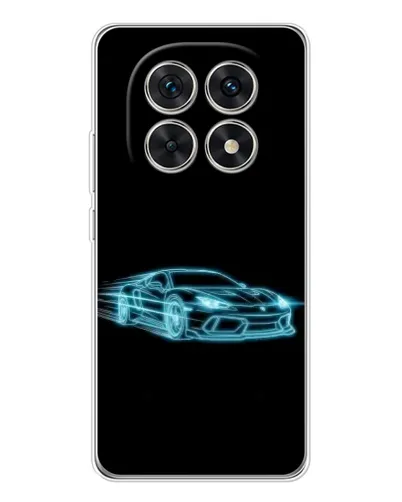 Чехол для Xiaomi Redmi Note 15 5G с картинкой «Неоновый контур Lamborghini»