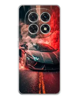 Чехол для Xiaomi Redmi Note 15 5G с картинкой «Lamborghini красный дым»