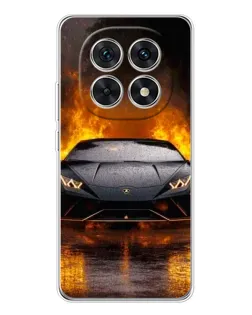Чехол для Xiaomi Redmi Note 15 5G с картинкой «Lamborghini в огне»