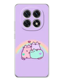 Чехол для Xiaomi Redmi Note 15 5G с картинкой «Радужные Пушины»
