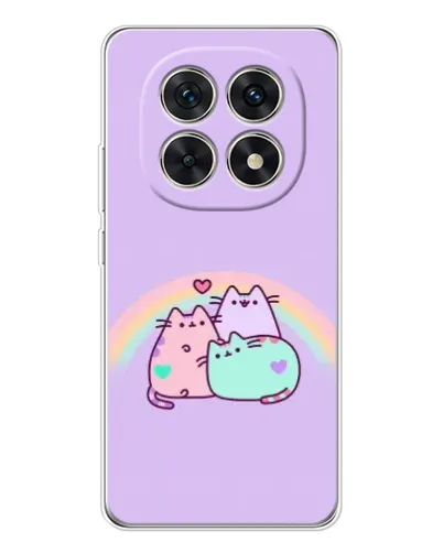 Чехол для Xiaomi Redmi Note 15 5G с картинкой «Радужные Пушины»
