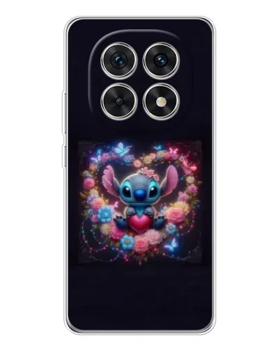 Чехол для Xiaomi Redmi Note 15 5G с картинкой «Stitch в цветах»