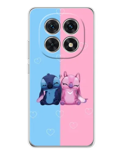 Чехол для Xiaomi Redmi Note 15 5G с картинкой «Stitch и Angel Love»