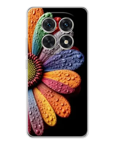 Чехол для Xiaomi Redmi Note 15 5G с картинкой «Радужный цветок»