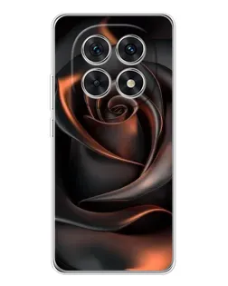 Чехол для Xiaomi Redmi Note 15 5G с картинкой «Шелковая черная роза»