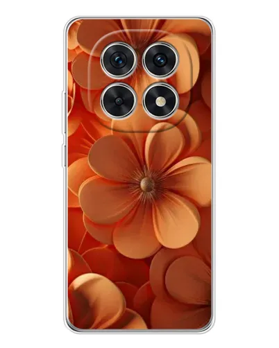 Чехол для Xiaomi Redmi Note 15 5G с картинкой «Оранжевый макро цветок»