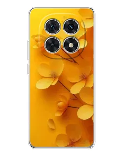 Чехол для Xiaomi Redmi Note 15 5G с картинкой «Золотые лепестки»