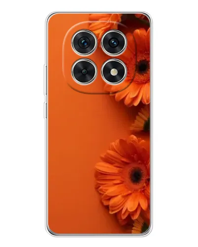 Чехол для Xiaomi Redmi Note 15 5G с картинкой «Оранжевые герберы»