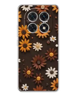Чехол для Xiaomi Redmi Note 15 5G с картинкой «Узор из маленьких подсолнухов»
