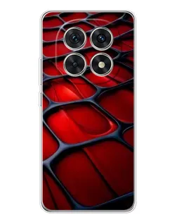 Чехол для Xiaomi Redmi Note 15 5G с картинкой «Красная глянцевая сетка»