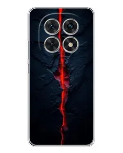 Чехол для Xiaomi Redmi Note 15 5G с картинкой «Kрасная лавовая трещина»