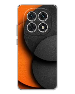Чехол для Xiaomi Redmi Note 15 5G с картинкой «Геометрия оранжевых кругов»