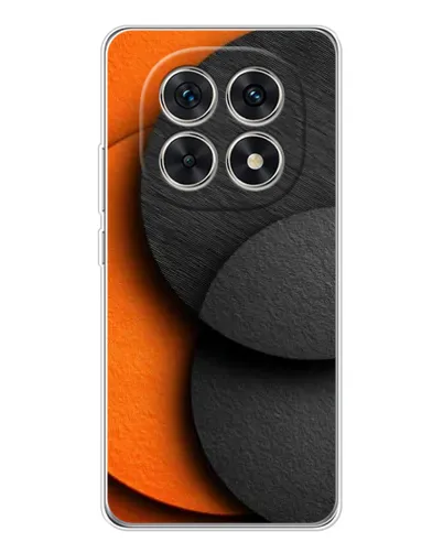 Чехол для Xiaomi Redmi Note 15 5G с картинкой «Геометрия оранжевых кругов»