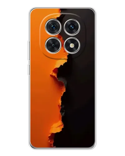 Чехол для Xiaomi Redmi Note 15 5G с картинкой «Оранжевый разлом»