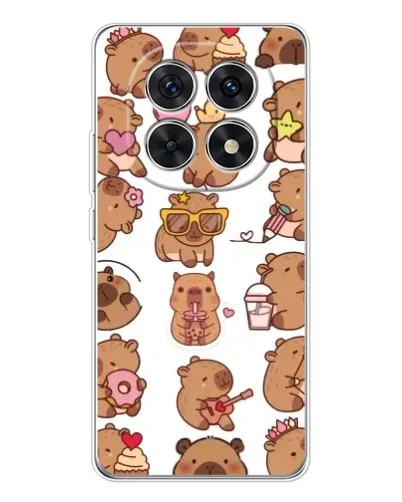 Чехол для Xiaomi Redmi Note 15 5G с картинкой «Стикерпак с капибарами» Чехол для Xiaomi Redmi Note 15 5G с картинкой «Стикерпак с капибарами»