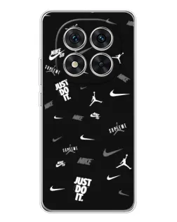 Чохол для Xiaomi Redmi Note 15 Pro 5G з картинкою «Nike Black Pattern»