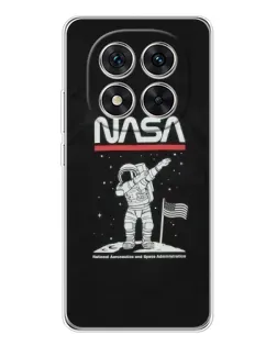 Чехол для Xiaomi Redmi Note 15 Pro 5G с картинкой «NASA — шагаем по Луне»