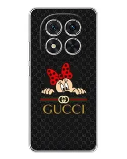 Чохол для Xiaomi Redmi Note 15 Pro 5G з картинкою «Мінні Маус Gucci — чорний»