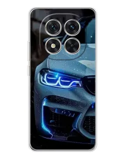 Чохол для Xiaomi Redmi Note 15 Pro 5G з картинкою «Погляд BMW з синіми фарами»