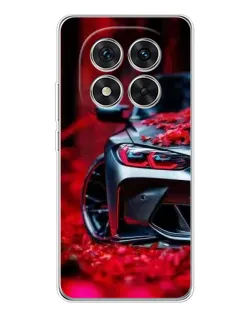 Чохол для Xiaomi Redmi Note 15 Pro 5G з картинкою «Спортивна BMW та квіти»