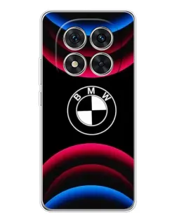 Чохол для Xiaomi Redmi Note 15 Pro 5G з картинкою «Логотип BMW та неонові дуги»