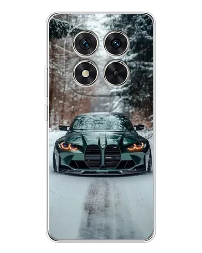 Чохол для Xiaomi Redmi Note 15 Pro 5G з картинкою «BMW у зимовому лісі»
