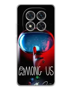 Чохол для Xiaomi Redmi Note 15 Pro 5G з картинкою «Червоний імпостер — макро»