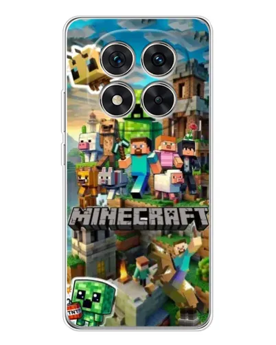 Чохол для Xiaomi Redmi Note 15 Pro 5G з картинкою «Замок Minecraft»