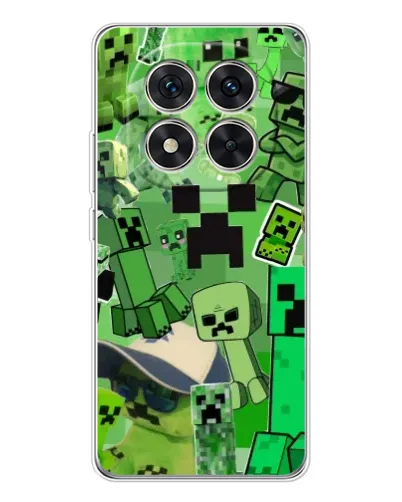 Чохол для Xiaomi Redmi Note 15 Pro 5G з картинкою «Кріпери Minecraft»