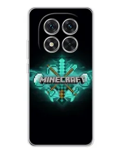 Чохол для Xiaomi Redmi Note 15 Pro 5G з картинкою «Minecraft Diamond лого»
